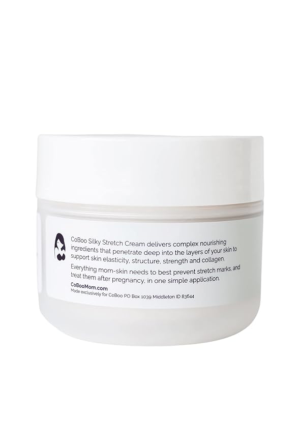 Silky Stretch Cream | Stretch Mark Cream for Pregnancy | Postpartum Essentials for Skincare | Helps Reduce Stretch Marks