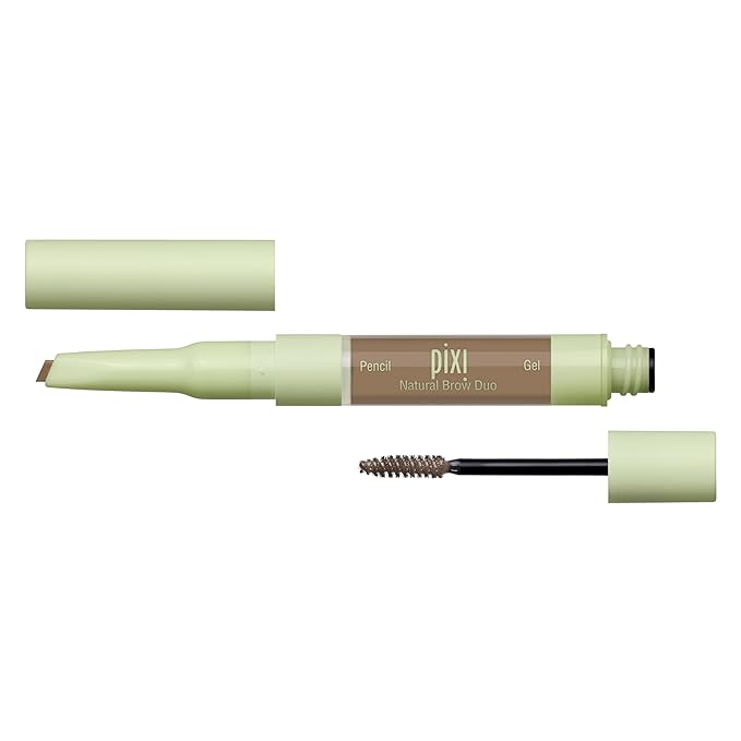 Pixi Natural Brow Duo - Natural Blonde, Precision Pencil & Tinted Gel, Waterproof Brow Shaper for All-Day Hold, Paraben-Free, 0.2oz