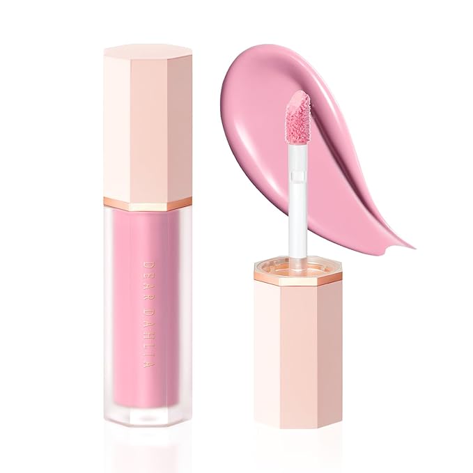 DEARDAHLIA Petal Drop Blush (Purity) - Vegan Weightless Liquid Blush with Long-lasting Pigment, Buildable and Skincare-Infused Fomula. Natural Flush, and Dewy Finish. Korean Makeup for Cheeks. 0.14 oz