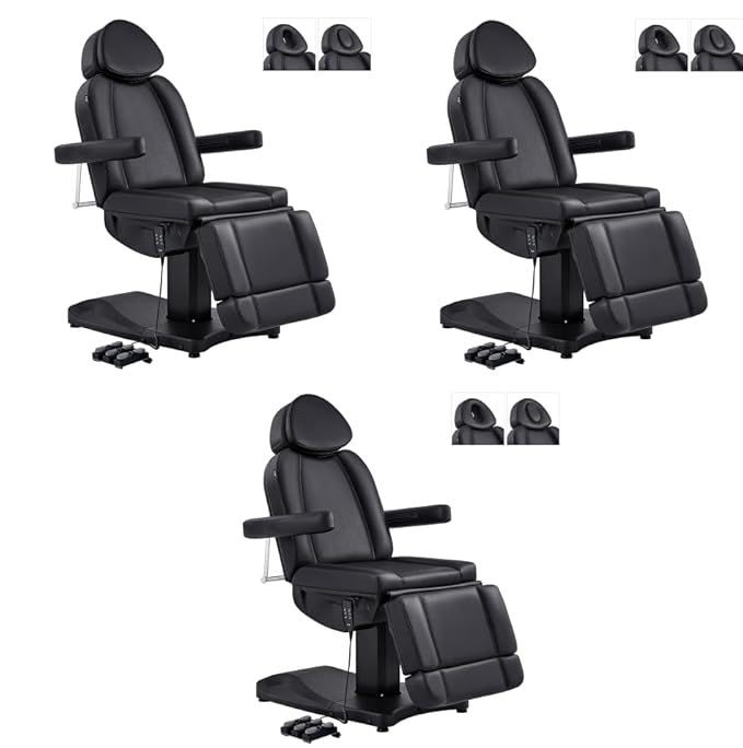 Dir Full Electrical Medical Aesthetic Chair Facial Beauty Bed Podiatry Doctors Office Chair with 3 Motors Ink