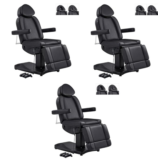 Dir Full Electrical Medical Aesthetic Chair Facial Beauty Bed Podiatry Doctors Office Chair with 3 Motors Ink