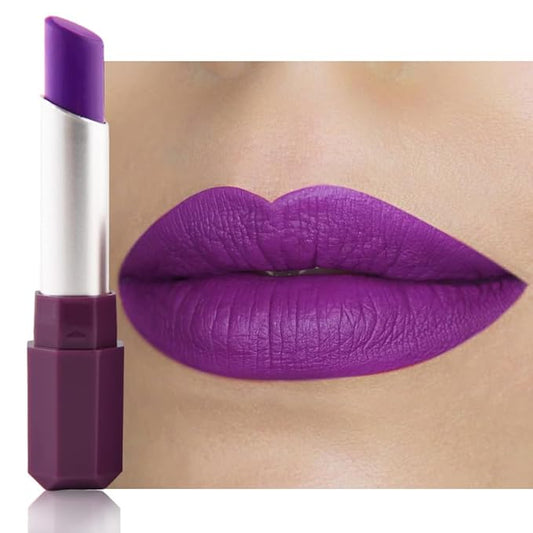 Violet Purple Matte Lipstick for Women - Pigmented Lip Crayon & Face Paint Stick Makeup for Everyday Halloween Birthday Party Wear, Younger-Looking Lip Makeup, Lápiz labial morado para mujer 12