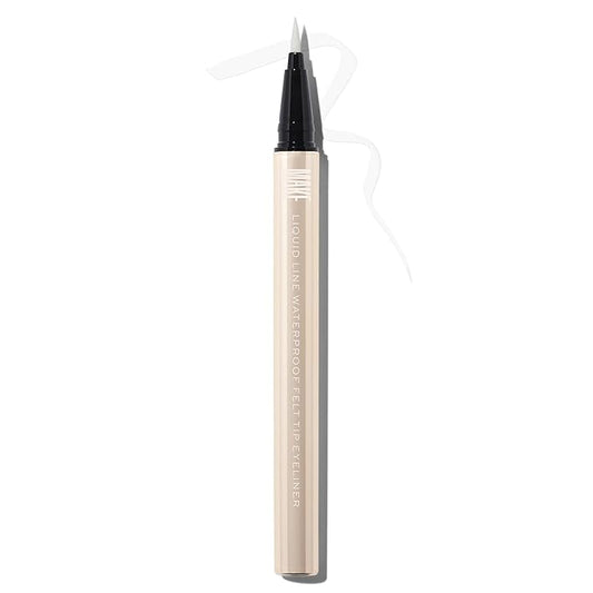 MAKE Beauty Liquid Line Waterproof Liquid Eyeliner Pen. Smudge-Proof Felt Tip for Precise Application of Lines, Wings, and Graphics. Long Lasting Eye Liner - Shade, Optical. White Eyeliner