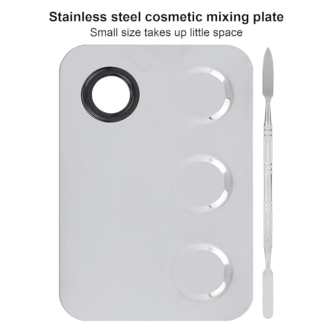 Makeup Palette, Professional Makeup Palette Cosmetic Mixer Cosmetic Palette Makeup Coloring Tools Makeup Tool With Spatula Suitable for Mixing Cosmetic Colors