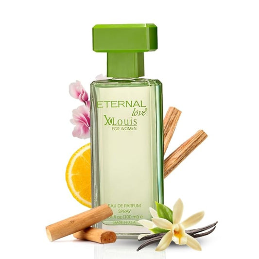 Eternal Love X-Louis for Women - Long Lasting Eau de Parfum Spray 100ml - Premium Floral Fragrance with Amber & Vanilla - Sophisticated Scent