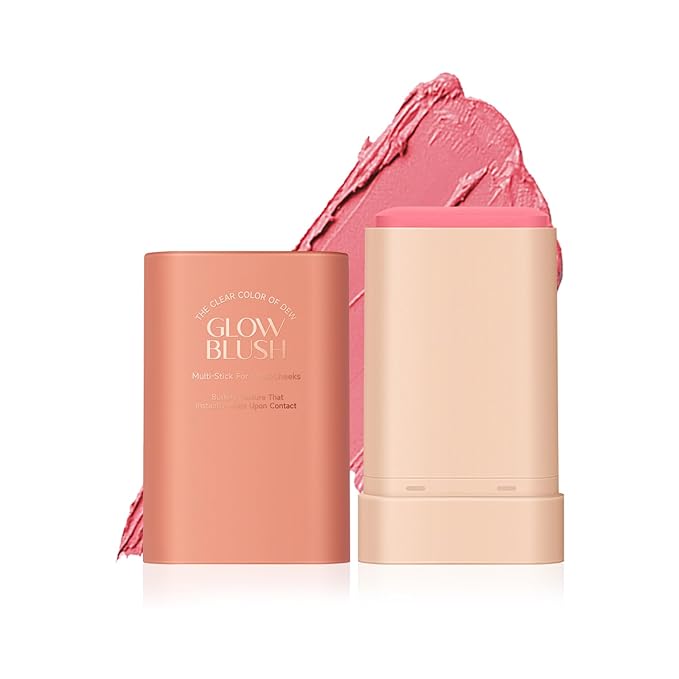 DAGEDA Cream Blush For Cheeks, 2-in-1 Face Blush Makeup (Pink)