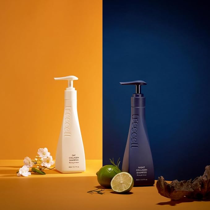 TREECELL Night Collagen Shampoo, Midnight Forest 12.2 fl oz (360 ml) | Deep Cleansing & Hydrating Night with Low-Molecular Collagen | Korean Shampoo