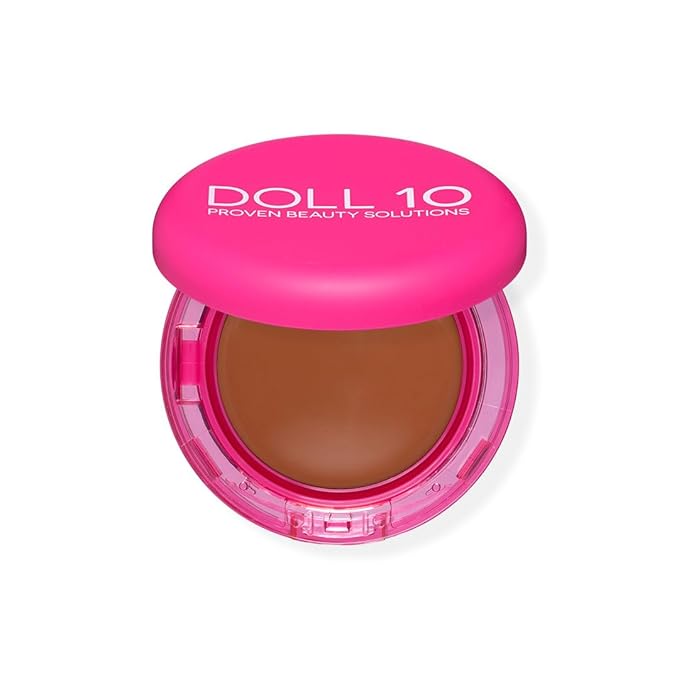 Doll 10 Peptide Bounce Balm Foundation™ – Hydrating, Age-Defying Foundation for Older Women, All Skin Types – Vegan, Clean, Natural, Medium Buildable Coverage, Blurs Fine Lines - [Deep]