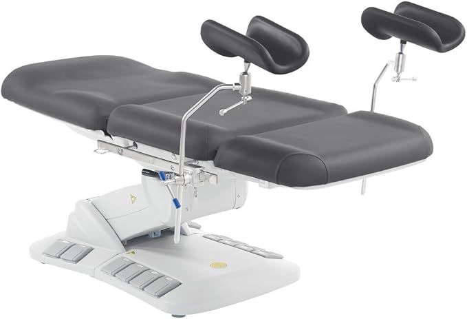 SKINACT Kana Electric Treatment Table with Stirrups Included (Gray)