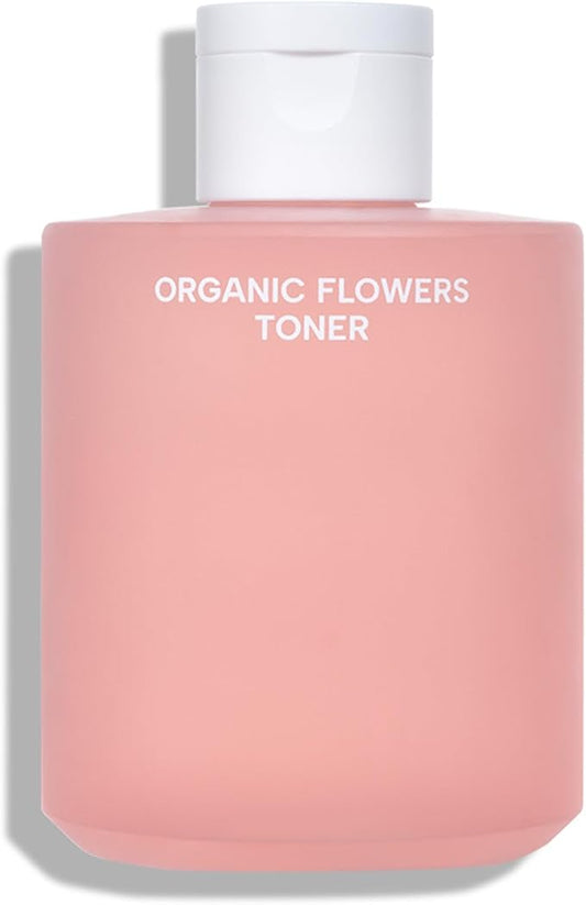 Whamisa Organic Fermented Flower Deep Rich Toner, 97.4% Organic, Facial Toner, Essence, Damask Rose Flower Oil, Waterless Formula, Hydrating, Moisturizing (200ml)
