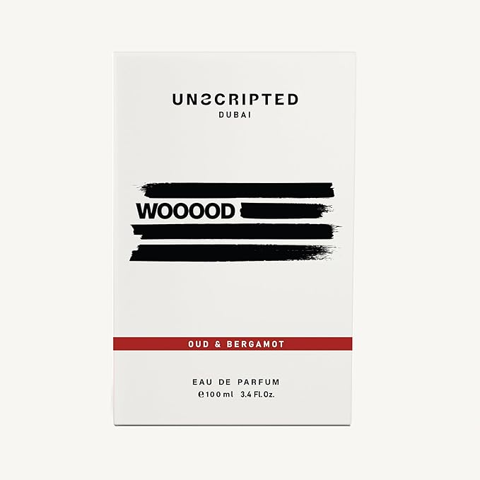 Unscripted. Wooood - Perfume For Men And Women - Women Perfume with Saffron, Nutmeg, Musk, Patchouli - Bold, Long-Lasting Mens Cologne - 3.4 oz