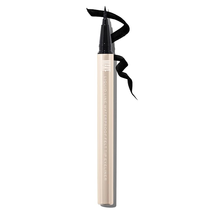 MAKE Beauty Smudge-Proof Felt Tip for Precise Application of Lines, Wings, and Graphics. Long Lasting Eye Liner, Liquid Line Waterproof Felt Tip Eyeliner - Onyx