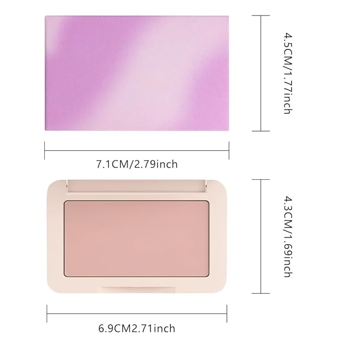 Nude Matte for Face Cheeks Blush, Natural Cream Blushes Makeup Palette, Skin Color Monochrome Blush Creamy Powder Palette Makeup for Older Women, Blushes Eyeshadow Foundation for Every Day 01