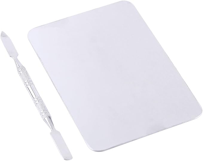 Mixing Palette Small Stainless Steel Makeup Palette Rec