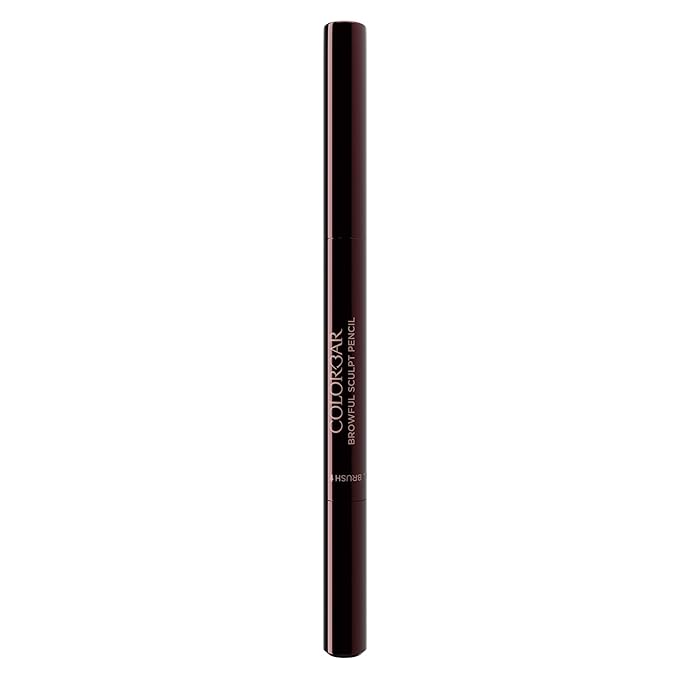 Colorbar Browful Sculpt Pencil - Instant Color Payoff, Velvety Finish, Water-Resistant - Oval Brush and Precise Tip - 002 Cool Brunette - 0.008 oz