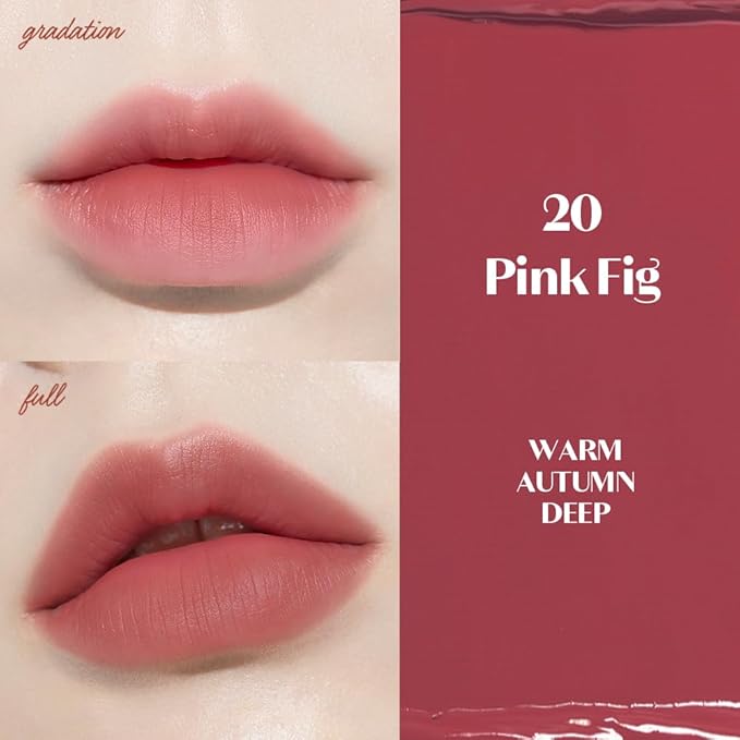 ETUDE Fixing Tint #20 Pink Fig (4g) | Long Lasting High Pigmented Liquid Lipstick | Waterproof Lightweight Matte Finish Lip Stain | Full Coverage | Korean Makeup, Kbeauty