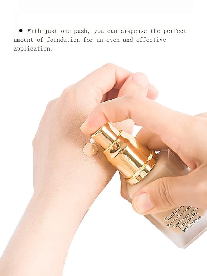 Chris.W 2Pack Foundation Pump for Estee Lauder Double Wear Foundation(Gold)