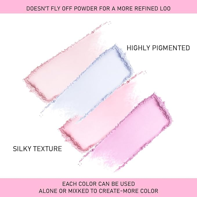 Face Blushes Quads, Matte Blush Makeup Palette, Light Pink Lavender Dark Pink and Mauve Cream Blushes Palette, Makeup for Older Women, Natural Pigmented Paleta de rubor 4 colores