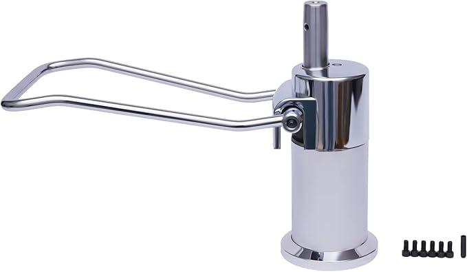 DYNAMI Hydraulic Pump Barber Pump 6 Bolt,Adjustable Height 3.3in Load 441Lbs Barber Chair Hydraulic Pump,for Styling Chair,Salon Chair,Tattoo Chair,Stylist Barber Chair,No Base(6 Screw Pump)