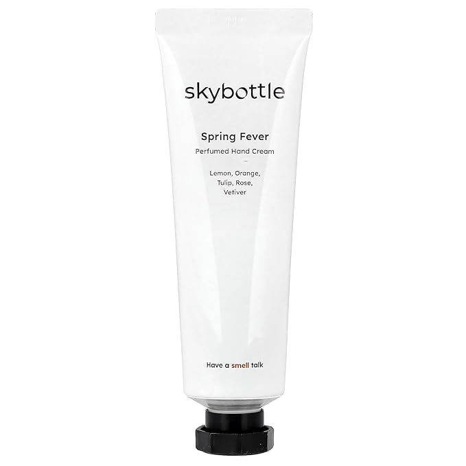 skybottle Hand Cream, Nourishes Very Dry Hands, Korean Hand Lotion, Hand Care for Women & Men, Perfumed with Tulip, Lemon, Floral Scent with Shea Butter, 1.7 Fl. Oz