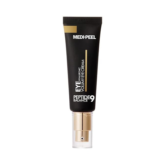 Medi-Peel Peptide9 Hyaluronic Volumy Eye Cream, Anti-Aging, Brightening, Reduces Wrinkles, Under Eye Bags, Dark Circles & Puffiness Care, Hyaluronic Acids, Enhance Elasticity, Korean Skin Care