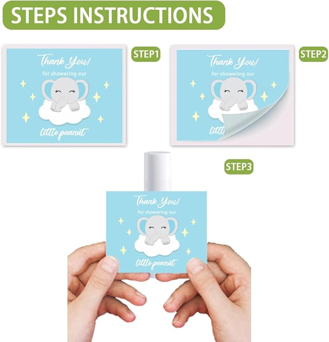 OLYCRAFT 100Pcs 4 Styles Elephant Lip Supplies