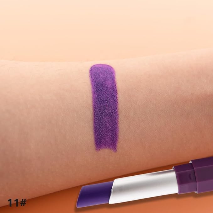 Grape Purple Matte Lipstick for Women - Pigmented Lip Crayon & Face Paint Stick for Everyday Halloween Birthday Party Wear, Younger-Looking Lip Gloss Makeup, Lápiz labial morado para mujer 11