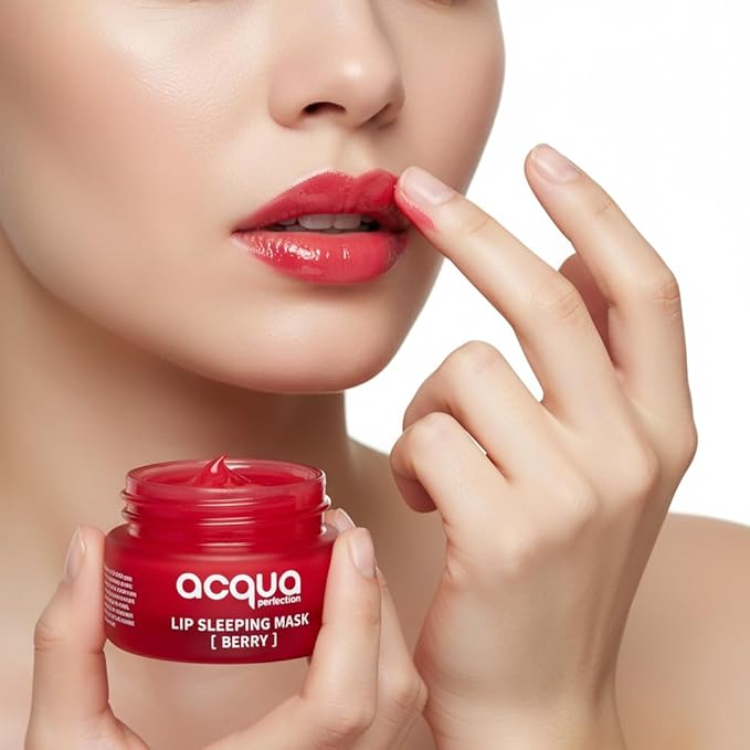 Lip Mask, Overnight Lip Treatment Enriched With Skin Softening Berry and Hydrating Shea Butter, Flaky Dry Lips