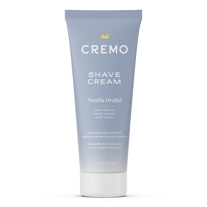 Cremo Vanilla Orchid Moisturizing Shave Cream, Astonishingly Superior Ultra-Slick Shaving Cream for Women Fights Nicks, Cuts and Razor Burn, 6 Fl Oz