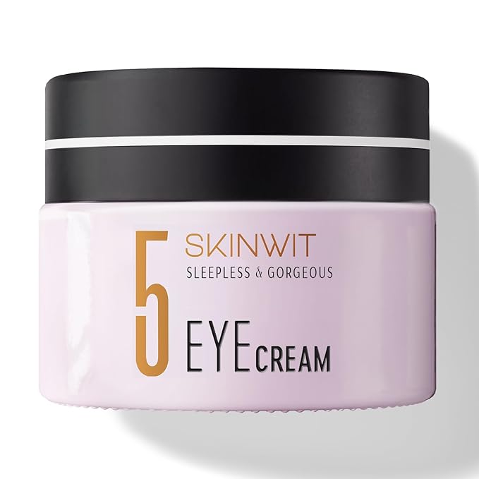 SKINWIT - Anti-Aging Eye Cream, EGF, Retinol, Hyaluronic Acid and Peptides for lines and Wrinkles, Caffeine and Hesperidin for Dark Circles & Puffiness - 0.67 Oz - Made in USA