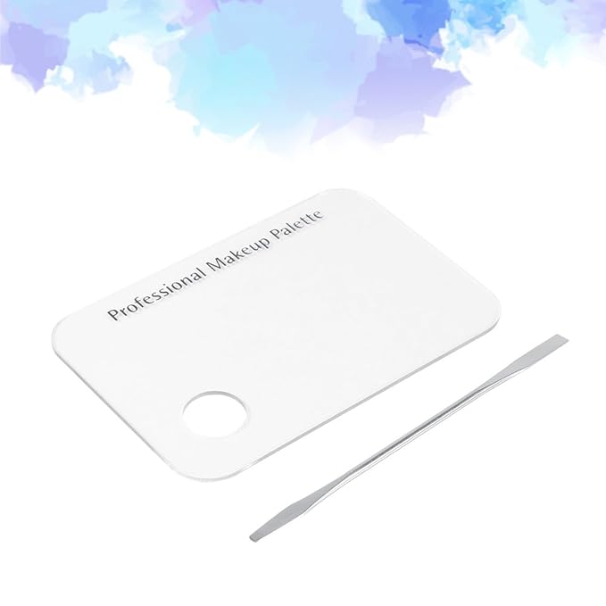 Makeup Palette with Spatula, Rotekt Clear Acrylic Makeup