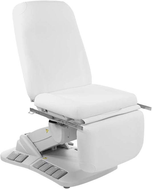 SKINACT Kana Electric Treatment Table with Stirrups Included (White)