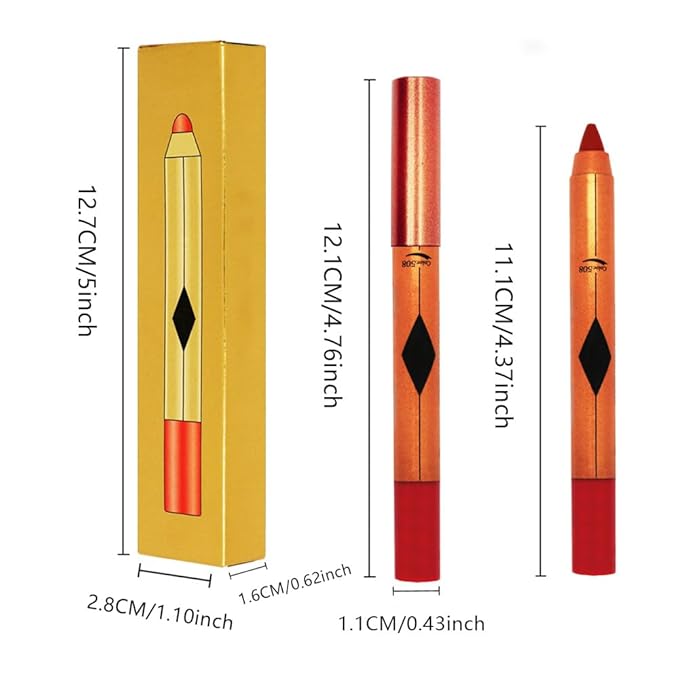 Wine Red Lip Liner Pencil, Smooth Matte Lipstick Crayon with Lip Pencil Sharpener for Women, Velvet Smudge Proof Smudgeproof Waterproof No Transfer Makeup Forever Lipliner 508#