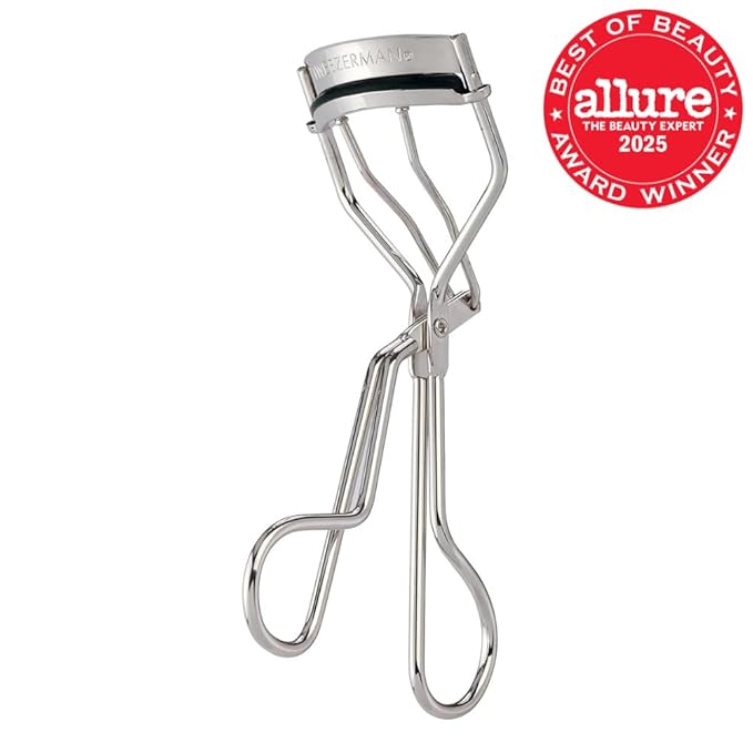 Tweezerman Classic Eyelash Curler with Refill Pads - Makeup Eyelash Tool for all Eye Shapes
