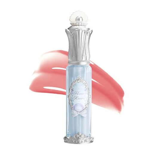 Flower Knows Shell's Jewel Nourishing Lip Glaze,Hydrating Lip Gloss with Hyaluronic,Moisturizing Plumping Oil,Non-Sticky Formula,0.16 fl.oz(P05 Shell Heart)