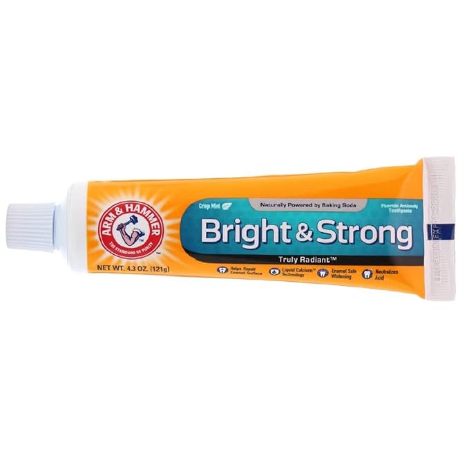 ARM & Hammer Truly Radiant Whitening & Enamel Strengthening Toothpaste Fresh Mint 4.3oz - 2 Pack by Arm & Hammer