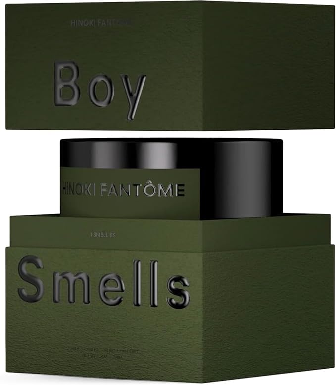 Hinoki Fantôme Scented Candles for Men and Women - 27 oz - Soy, Coconut Wax Candle Blend - Aromatic Candles for Home with Japanese Cypress, Jasmine and Smoked Amber - 100-Hour Burn - Cotton Wick