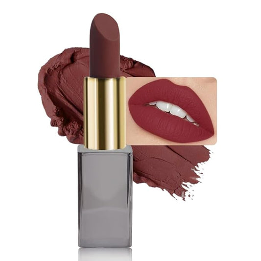 Red Matte Cream Lipstick,Velvet Waterproof Long Lasting Smudge Proof for Women Lip Stick,Magic Lipstick 24 Hours Original Lip Liner Makeup,labiales mate 24 horas originales,Vegan,1 Count