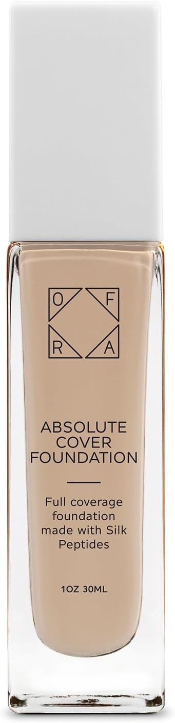 Absolute Cover Foundation #2 | Liquid Medium Coverage Foundation with Natural FInish | Oil-Free Face Makeup | Light Medium Shade with Neutral Undertone | 1oz/30ml