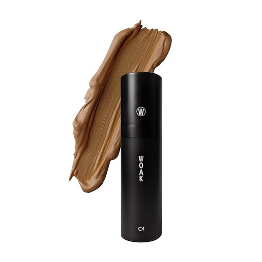 WOAK C4 – Men's Tinted Moisturizer BB CC Cream Foundation – Color Correcting Camo Complex – Hybrid Skin Care (Tan)