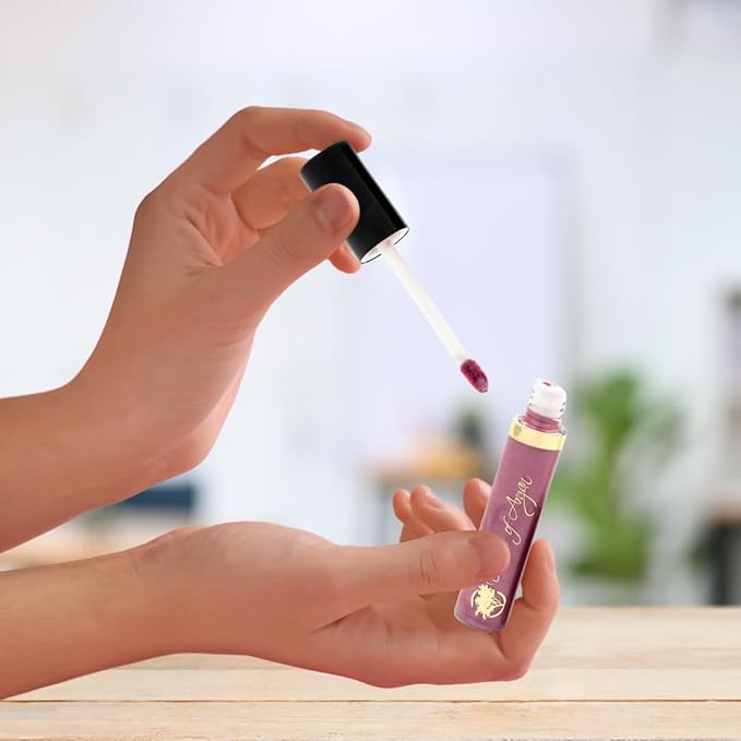 Essence Of Argan Pink Lip Gloss with Moroccan Argan Oil - Matte Finish Plumping Lip Gloss for Dry & Cracked Lips - Hydrating Moisturizer for Chapped Lips - 0.25 Oz