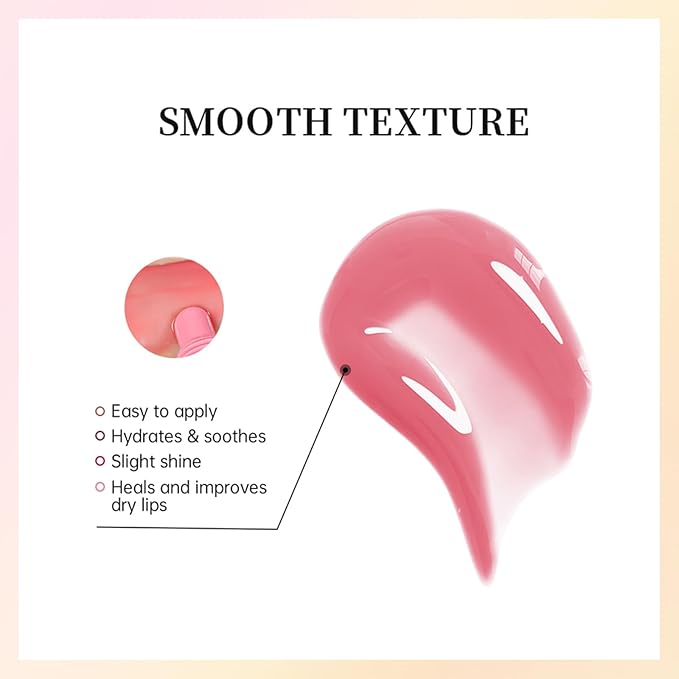 Lip Jam Hydrating Lip Gloss | Glitter Glossy Plumping Lipgloss | High Shine Glass Finish Nude Colors Shiny Jelly Liquid Lipstick for Women and Girls (5 Colors Set)