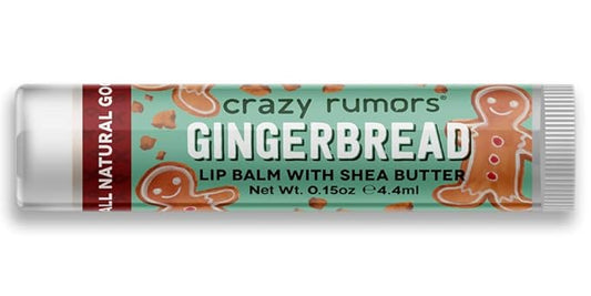 Crazy Rumors Gingerbread Lip Balm. 100% Plant-Based,
