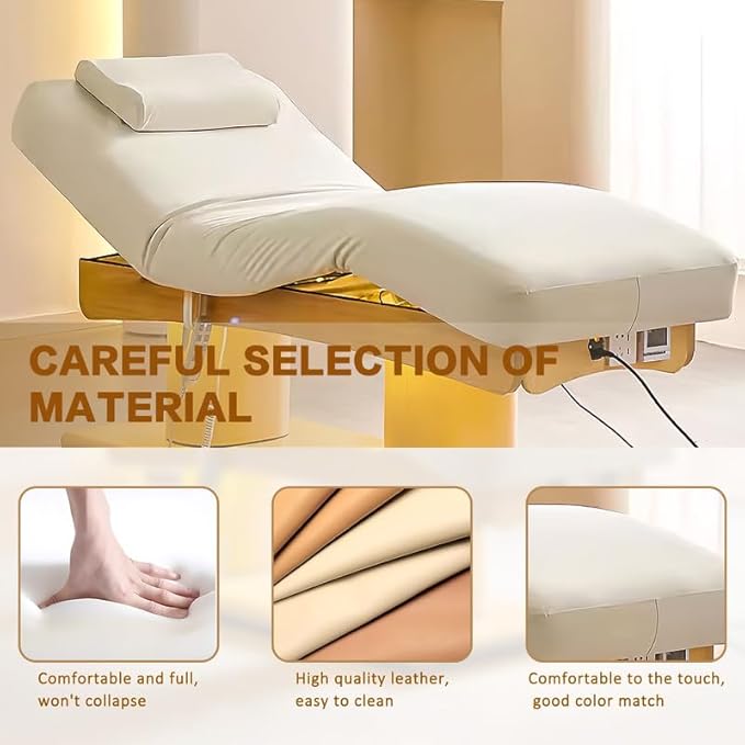 Electric Facial Bed - Massage Table,Spa Beauty Treatment Table & Lash Bed for Tattoo Shop with One-Button Lift (4.0 Motor)