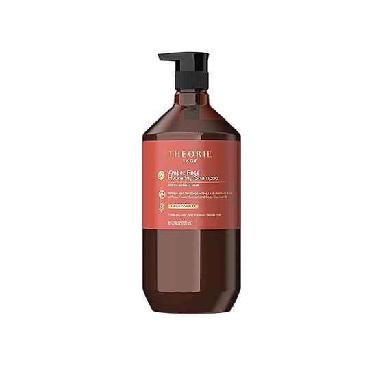 Theorie Amber Rose Hydrating Shampoo- Refresh & Hydrate, Irresistible Scent of Rose, Jasmine & Amber, Suited For All Hair Types-Color & Keratin Treated Hair, 800ML
