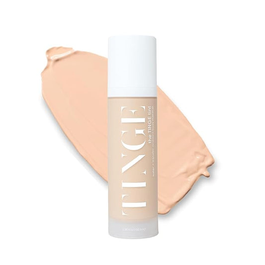 Tinge Tint Body Makeup, Up to 48 Hours, Medium Coverage Cream With Amino Acids, Hyaluronic Acid & Lysine, Semi Matte Finish, Water & Transfer Resistant, 3.38 Fl Oz Tube - Fair Neutral