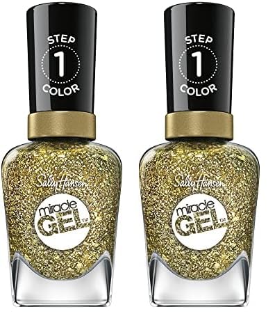 Sally Hansen Miracle Gel Nail Polish, Shade Sunken Treasure #777 (Pack of 2)