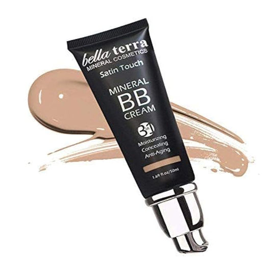 Bellaterra Cosmetics BB Cream – Tinted Moisturizer & Mineral Foundation Makeup, Light 102 – Lightweight, Oil-Free, Buildable Coverage, Matte Finish, Anti-Aging Concealer, Clean Beauty, 1.69 oz