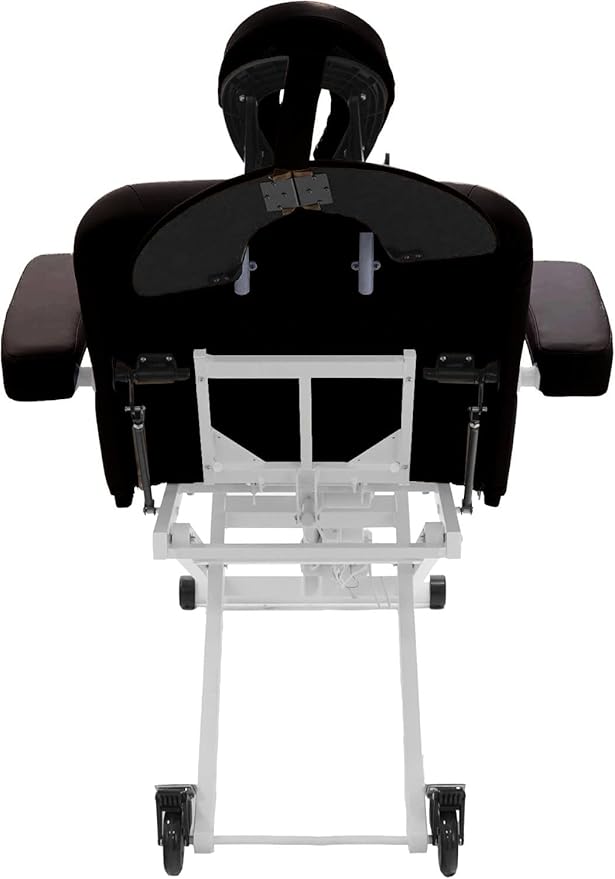 SKINACT Cleo Electric Spa Treatment Table, Facial Massage Bed ADA Compliant (Dark Brown)