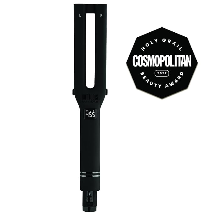 Hot Tools Pro Artist Black Gold Double Straight Dual Plate Hair Straightener | Faster Styling and Reduced Damage